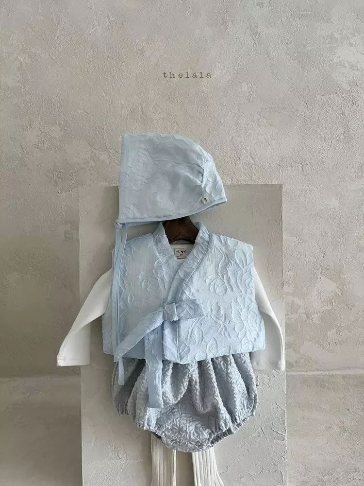Lala - Korean Baby Fashion - #babyfashion - Jin Hanbok Baby with Bonnet Boy - 3