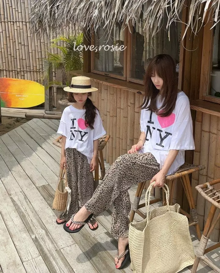Love Rosie - Korean Children Fashion - #childrensboutique - Leopard Pleat Pants with Mom - 2