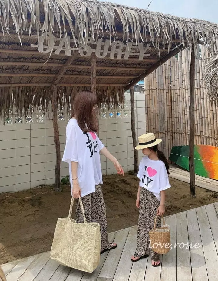 Love Rosie - Korean Children Fashion - #designkidswear - Leopard Pleat Pants with Mom - 4