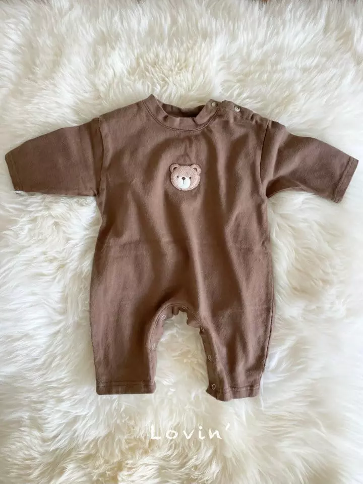 Lovin - Korean Baby Fashion - #babyboutiqueclothing - Bear Bodysuit Bebe - 2