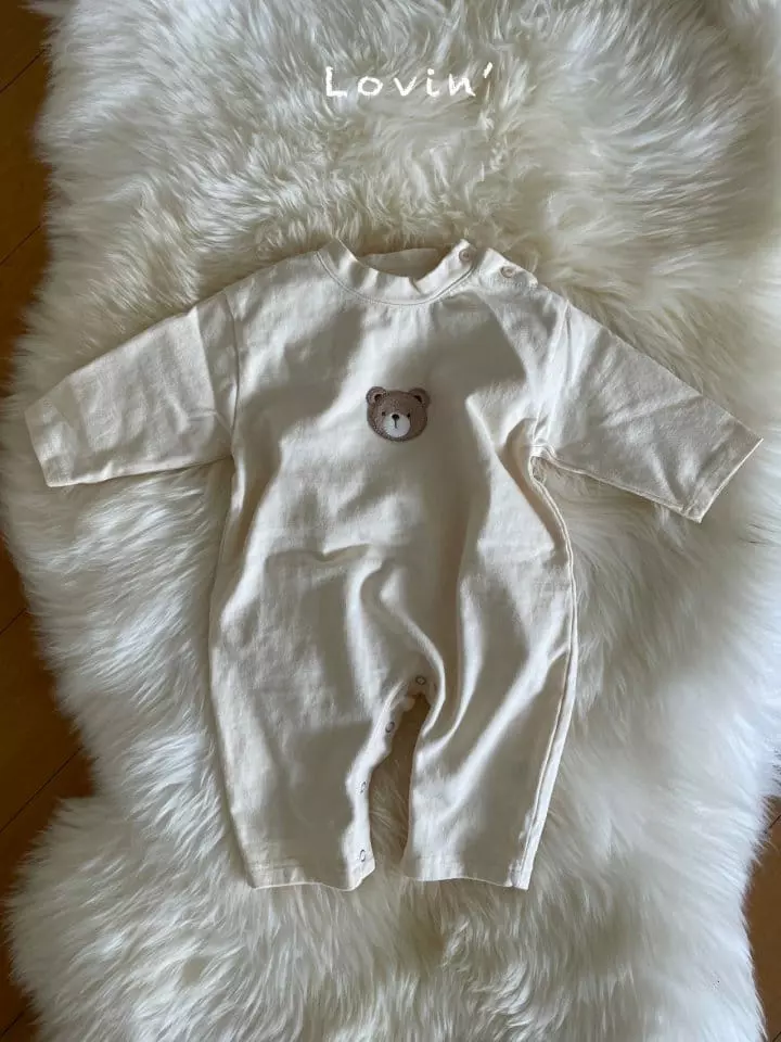 Lovin - Korean Baby Fashion - #babyclothing - Bear Bodysuit Bebe - 3
