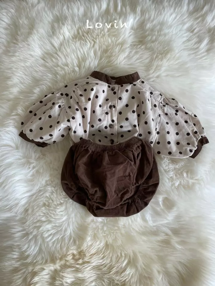 Lovin - Korean Baby Fashion - #babyfever - Dot Blouse Bebe - 4