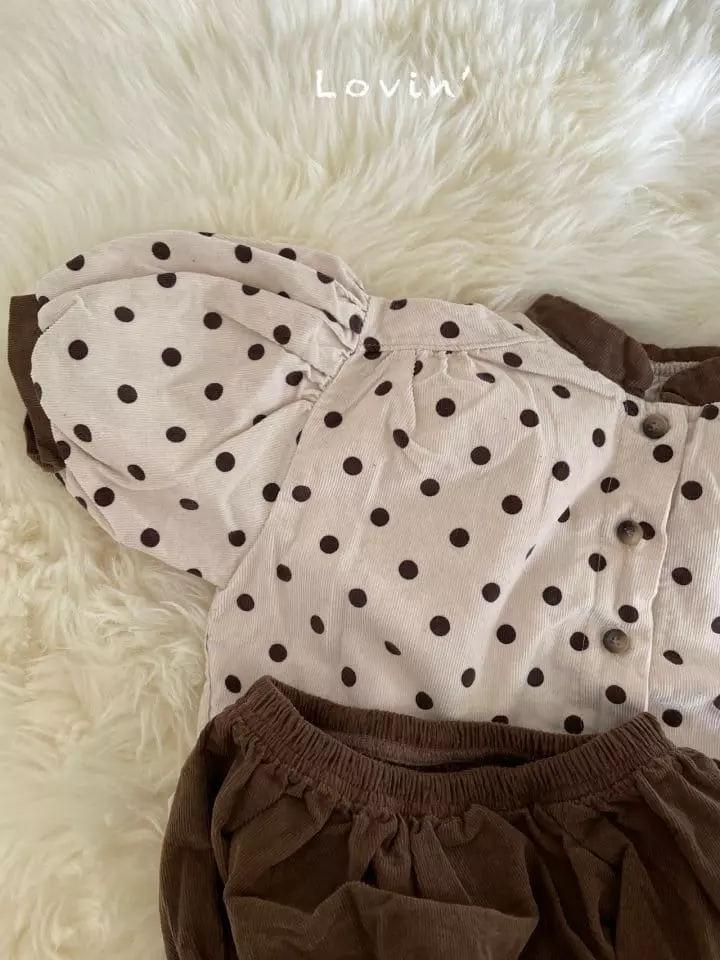 Lovin - Korean Baby Fashion - #babylifestyle - Dot Blouse Bebe - 5