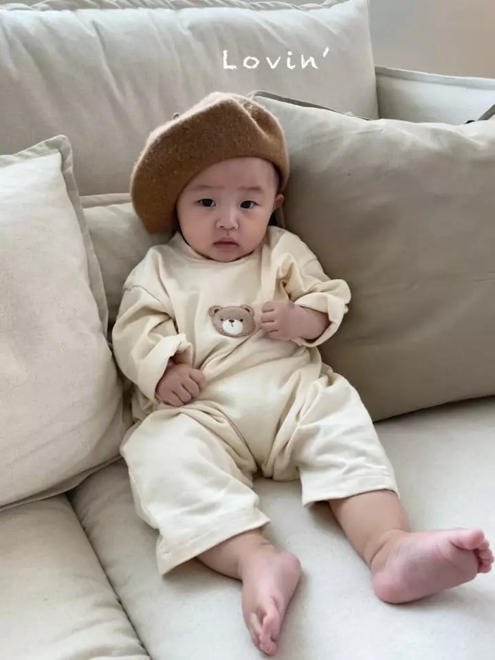 Lovin - Korean Baby Fashion - #babyoutfit - Bear Bodysuit Bebe - 10