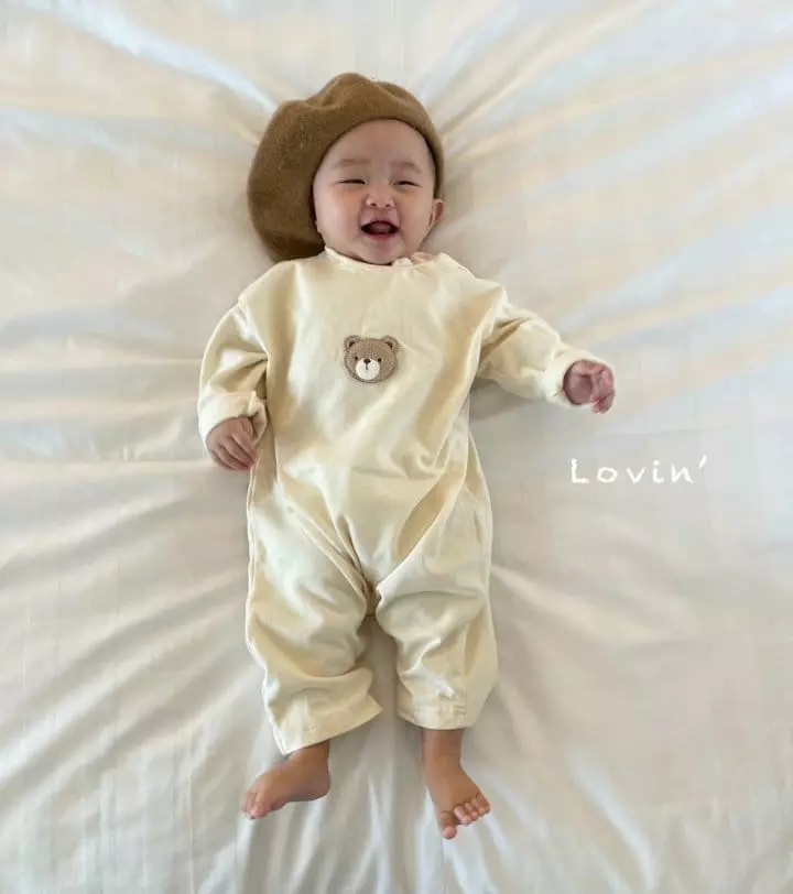 Lovin - Korean Baby Fashion - #babyoutfit - Bear Bodysuit Bebe - 11