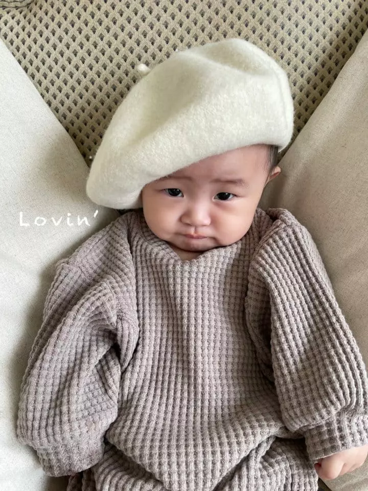Lovin - Korean Baby Fashion - #babyoutfit - Big Waffle Bodysuit Bebe - 5