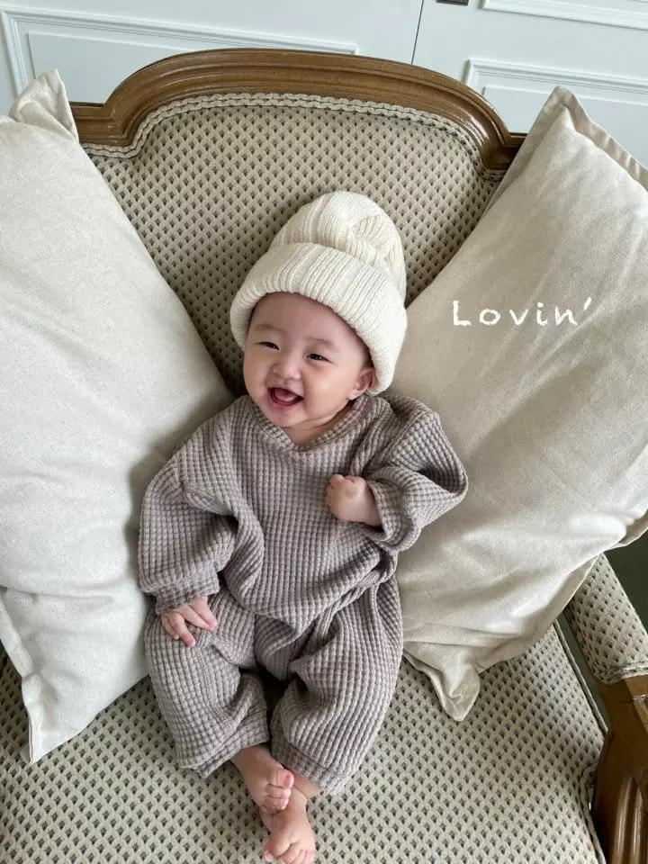 Lovin - Korean Baby Fashion - #onlinebabyboutique - Big Waffle Bodysuit Bebe - 7