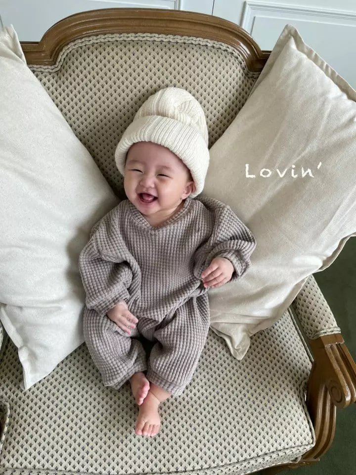 Lovin - Korean Baby Fashion - #onlinebabyshop - Big Waffle Bodysuit Bebe - 8