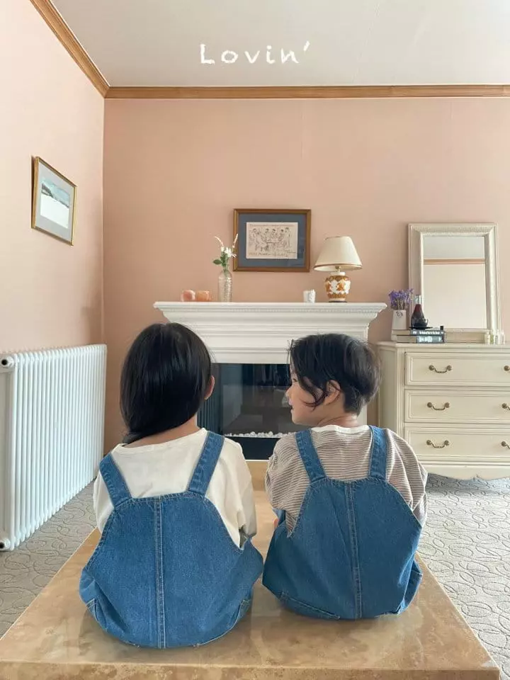 Lovin - Korean Children Fashion - #stylishchildhood - Mood Dungarees Denim - 4