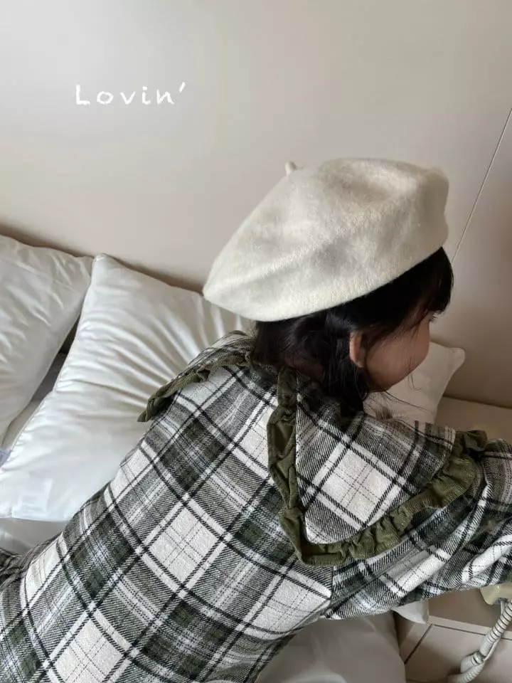Lovin - Korean Children Fashion - #childofig - Check Collar One-piece - 11