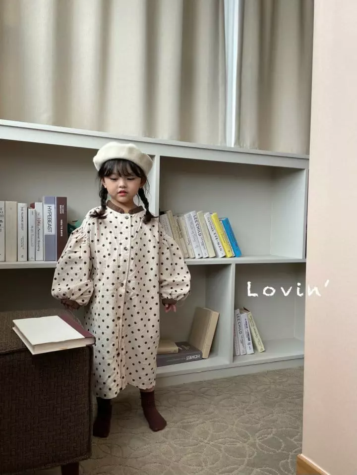 Lovin - Korean Children Fashion - #childofig - Dot One-piece - 10