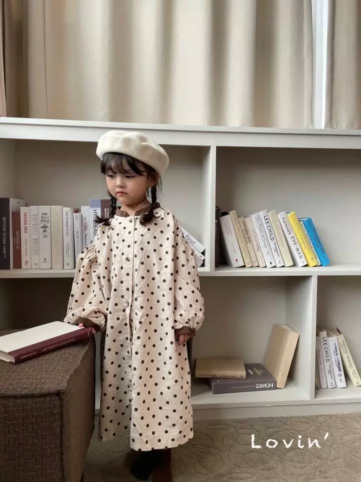 Lovin - Korean Children Fashion - #childofig - Dot One-piece - 11