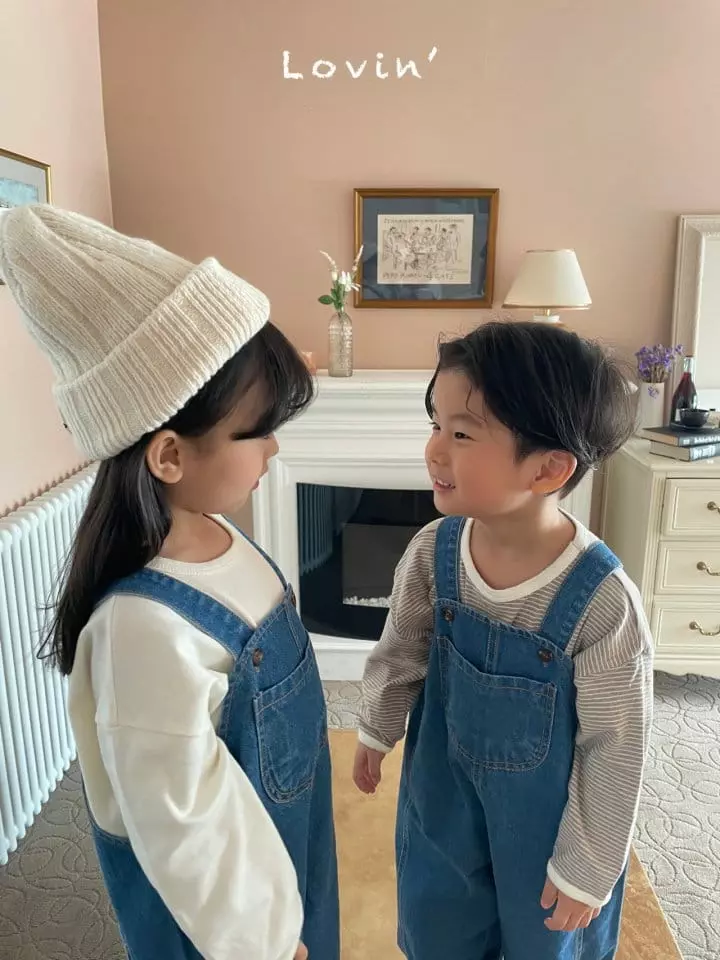 Lovin - Korean Children Fashion - #childrensboutique - Mood Dungarees Denim - 5