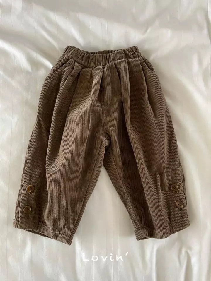 Lovin - Korean Children Fashion - #childrensboutique - Button Pants - 3