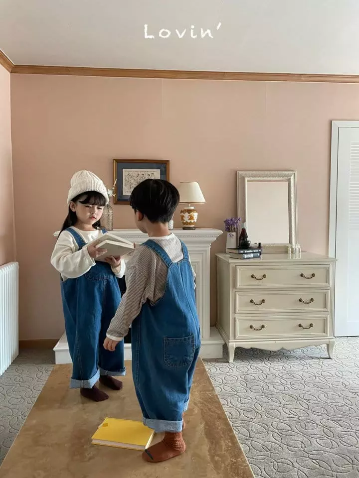 Lovin - Korean Children Fashion - #designkidswear - Mood Dungarees Denim - 6