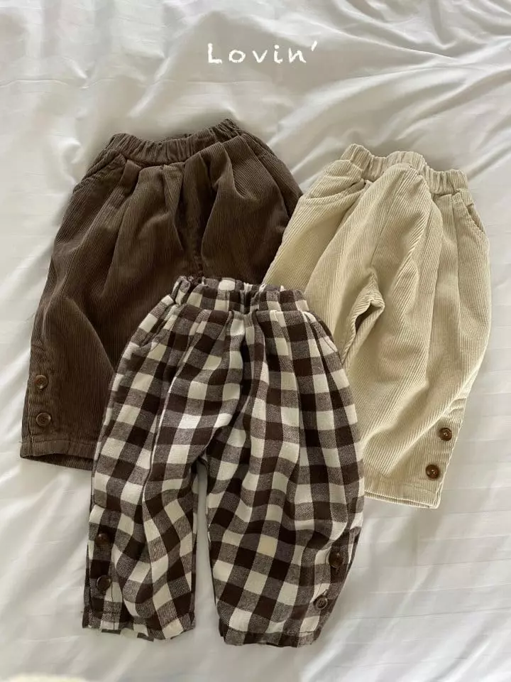Lovin - Korean Children Fashion - #childrensboutique - Button Pants - 4