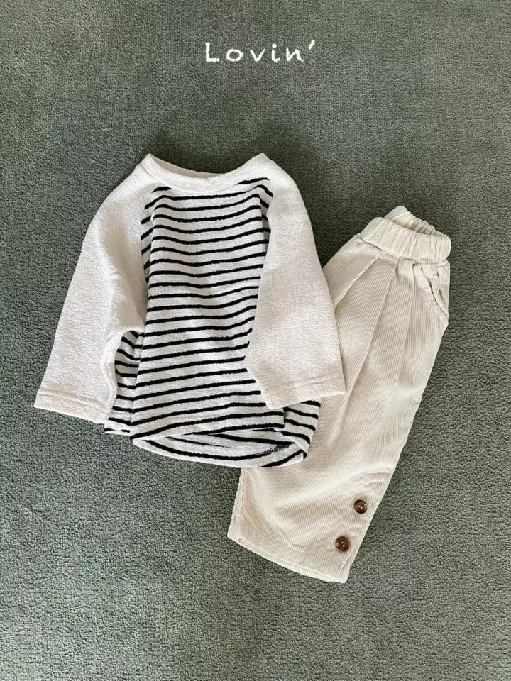 Lovin - Korean Children Fashion - #designkidswear - Color Raglan Tee - 3