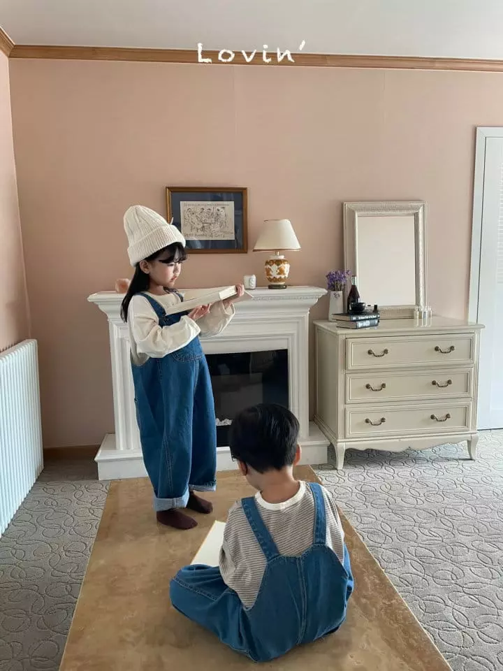 Lovin - Korean Children Fashion - #discoveringself - Mood Dungarees Denim - 7