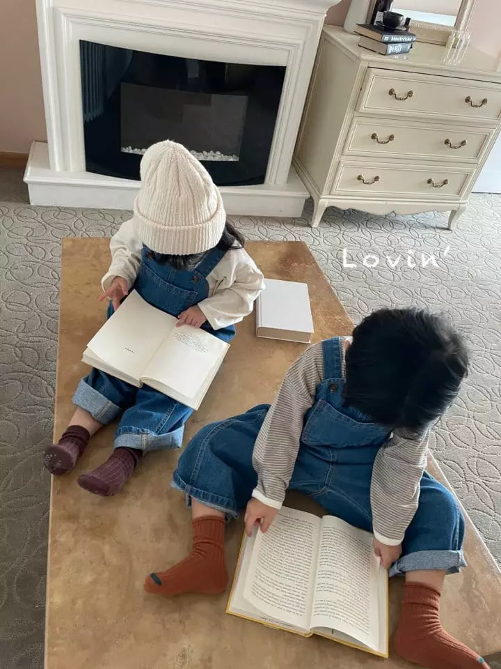 Lovin - Korean Children Fashion - #fashionkids - Mood Dungarees Denim - 8