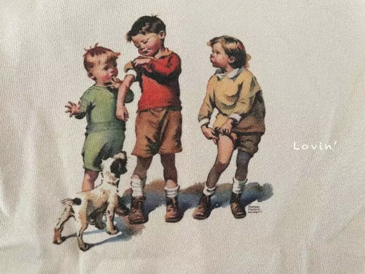 Lovin - Korean Children Fashion - #discoveringself - 3 People Sweatshirt - 4