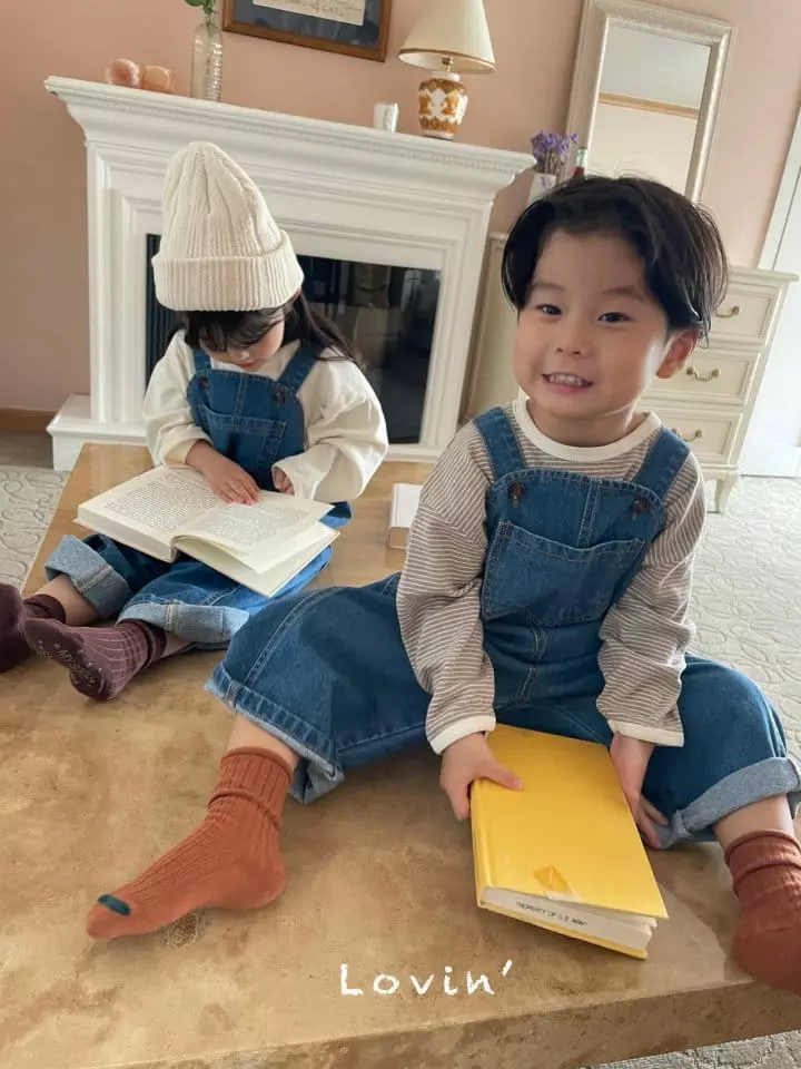 Lovin - Korean Children Fashion - #kidsshorts - Mood Dungarees Denim - 9