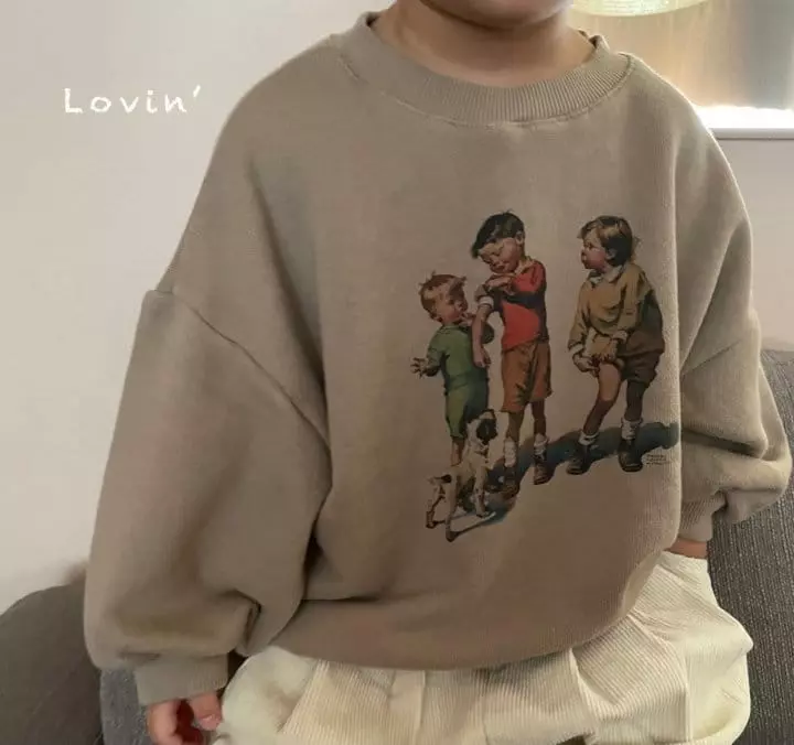 Lovin - Korean Children Fashion - #kidsshorts - 3 People Sweatshirt - 5