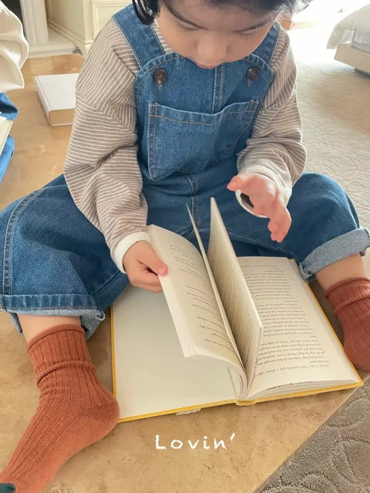Lovin - Korean Children Fashion - #kidsstore - Mood Dungarees Denim - 10