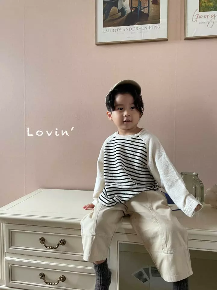 Lovin - Korean Children Fashion - #kidsstore - Color Raglan Tee - 7
