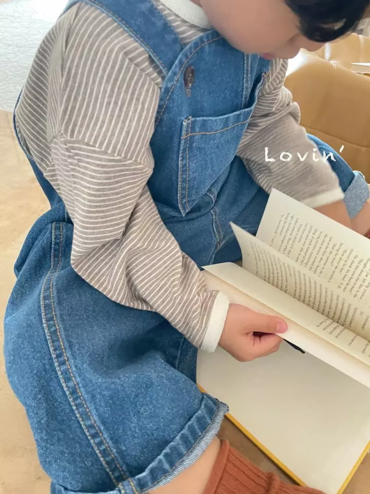 Lovin - Korean Children Fashion - #kidzfashiontrend - Mood Dungarees Denim - 11