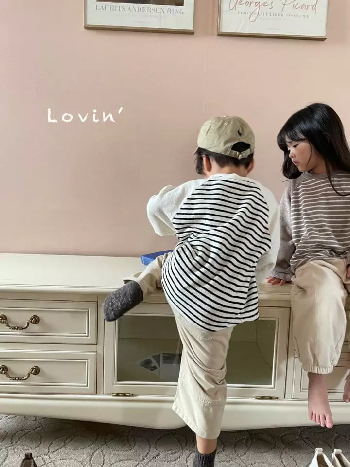 Lovin - Korean Children Fashion - #kidzfashiontrend - Color Raglan Tee - 8