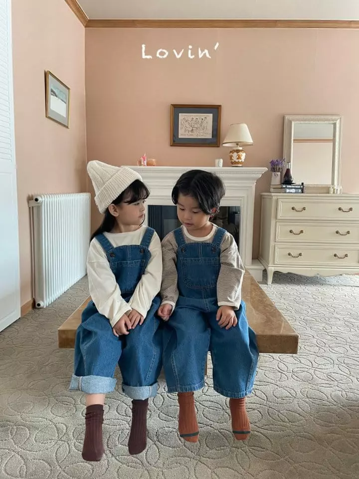 Lovin - Korean Children Fashion - #toddlerclothing - Mood Dungarees Denim - 2