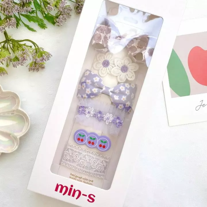 Mins - Korean Children Fashion - #kidsstore - Purple Daisy Hairpin Set