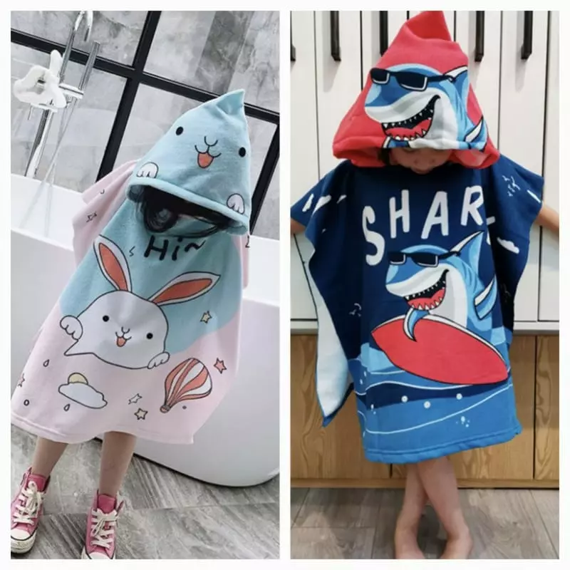 Miso - Korean Children Fashion - #magicofchildhood - Beach Towel Cape - 2