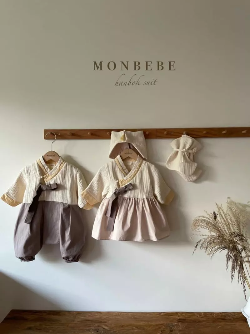 Monbebe - Korean Baby Fashion - #babyoutfit - Hanbok Bodysuit Boy  - 6
