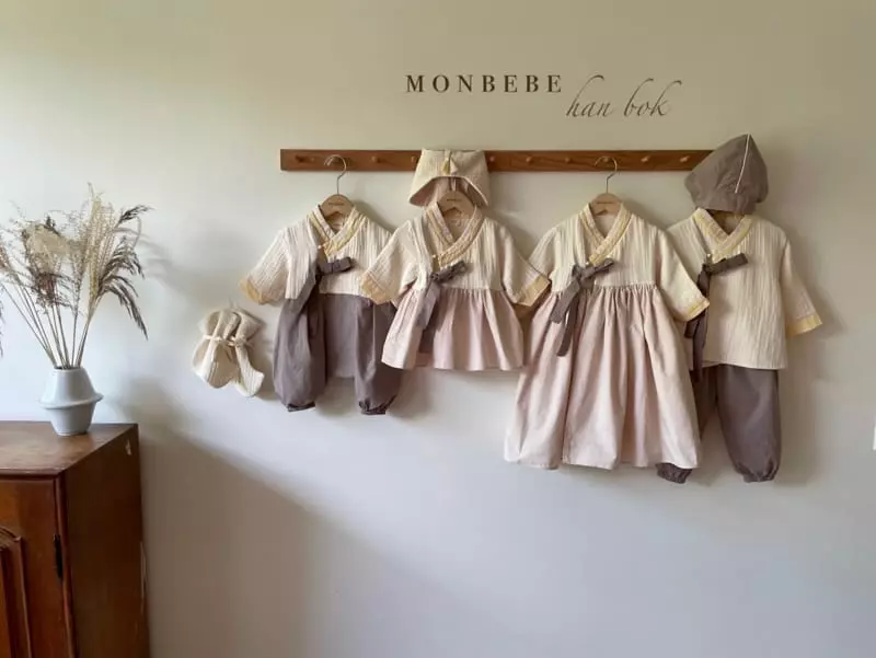 Monbebe - Korean Baby Fashion - #babyootd - Hanbok Bodysuit Girl - 4