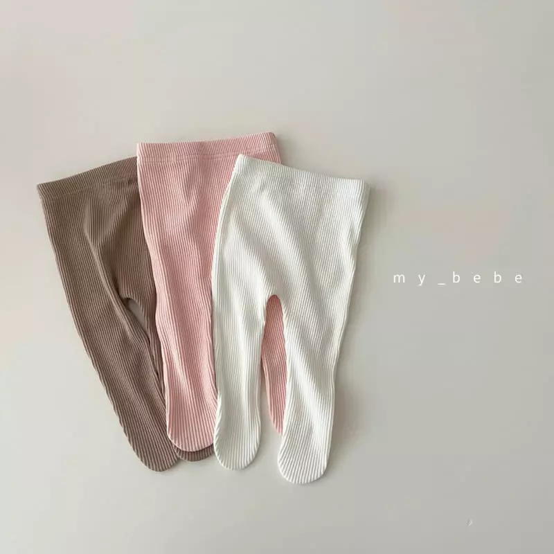 My Bebe - Korean Baby Fashion - #babyclothing - Foot Leggings - 3