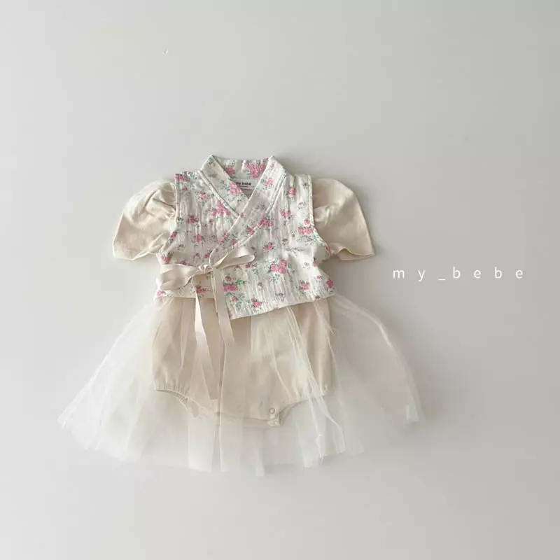 My Bebe - Korean Baby Fashion - #babyclothing - Flower Bebe Hanbok - 2