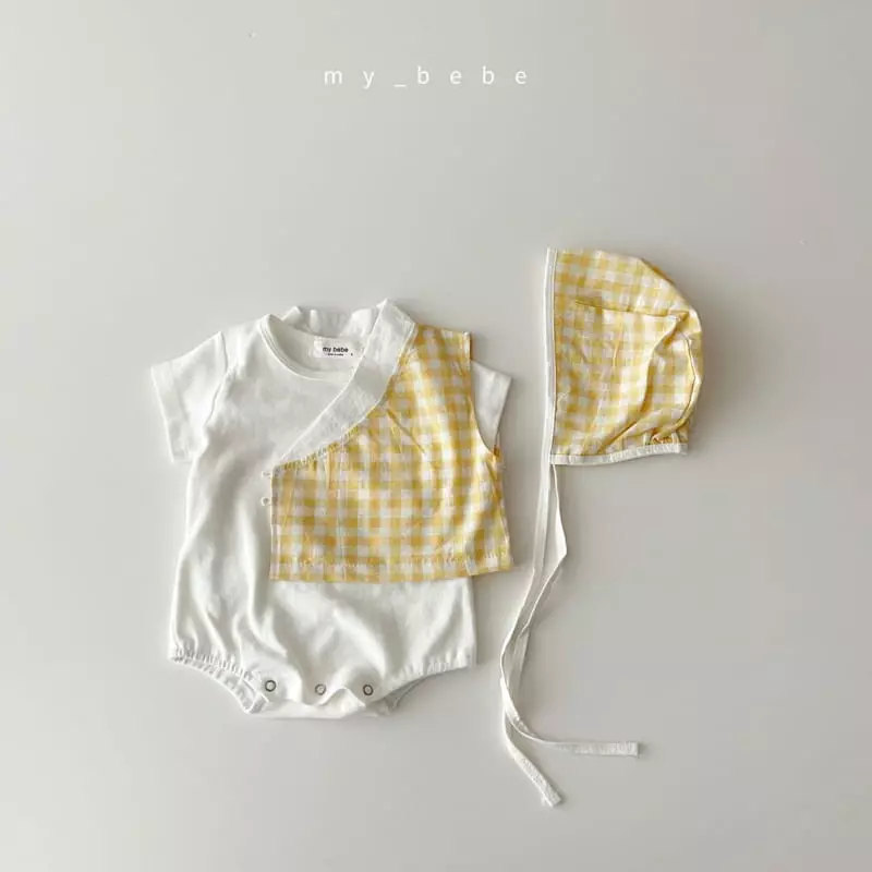 My Bebe - Korean Baby Fashion - #babyclothing - Check Bebe Hanbok