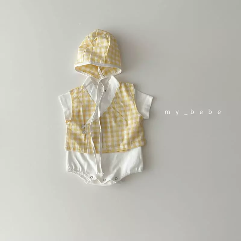 My Bebe - Korean Baby Fashion - #babyfashion - Check Bebe Hanbok - 2