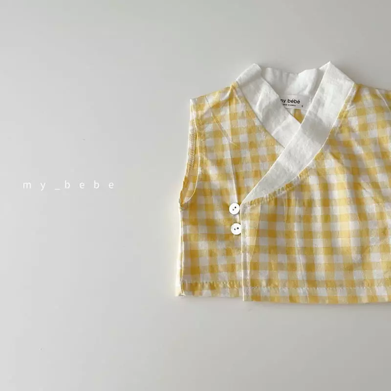 My Bebe - Korean Baby Fashion - #babyoninstagram - Check Bebe Hanbok - 6