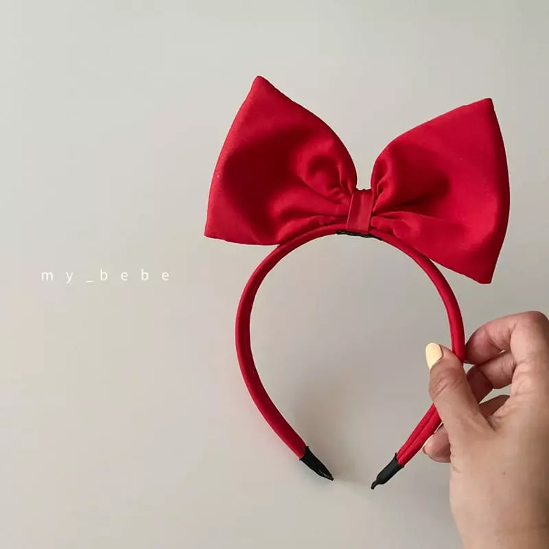 My Bebe - Korean Children Fashion - #kidsshorts - Red Hairband