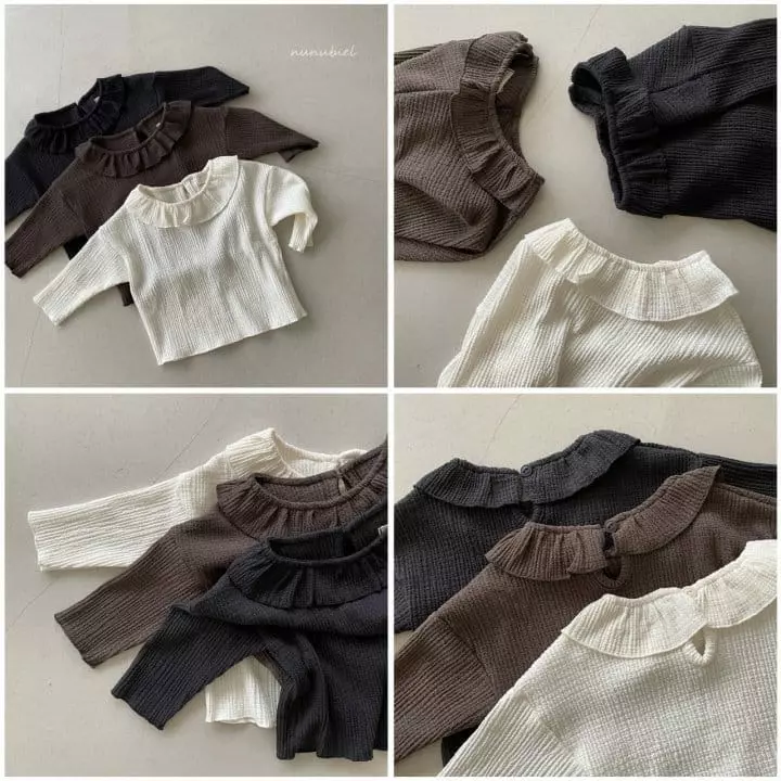 Nunubiel - Korean Baby Fashion - #babyclothing - Bebe Herb Frill Tee - 2