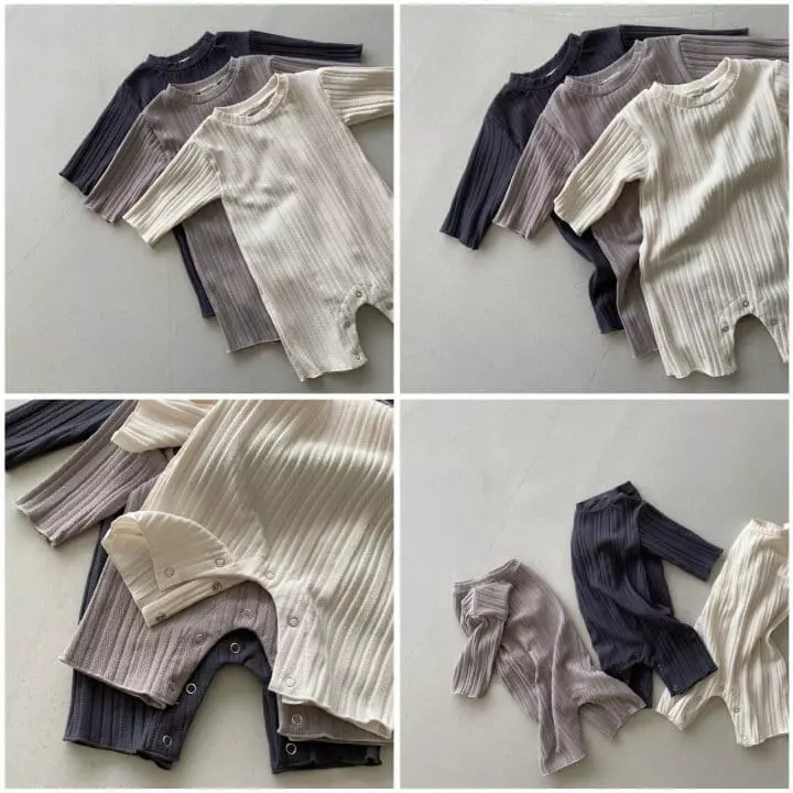 Nunubiel - Korean Baby Fashion - #babyclothing - Accordion Bodysuit - 4