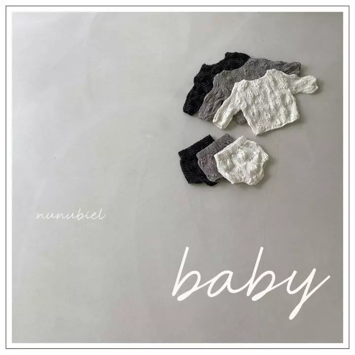Nunubiel - Korean Baby Fashion - #babyfever - Bebe Wave Top Bottom Set