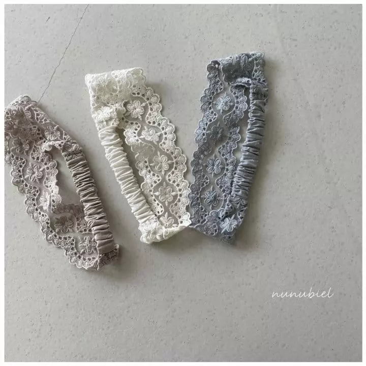 Nunubiel - Korean Baby Fashion - #babyootd - Lace Hairband - 2