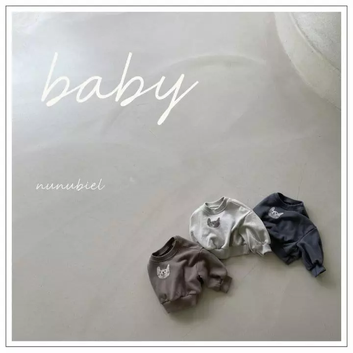 Nunubiel - Korean Baby Fashion - #babyoutfit - Bebe Cat Sweatshirt