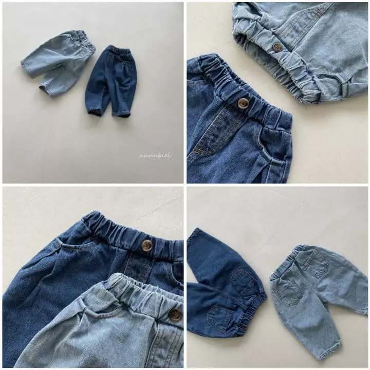 Nunubiel - Korean Children Fashion - #childofig - Denim Pants - 2