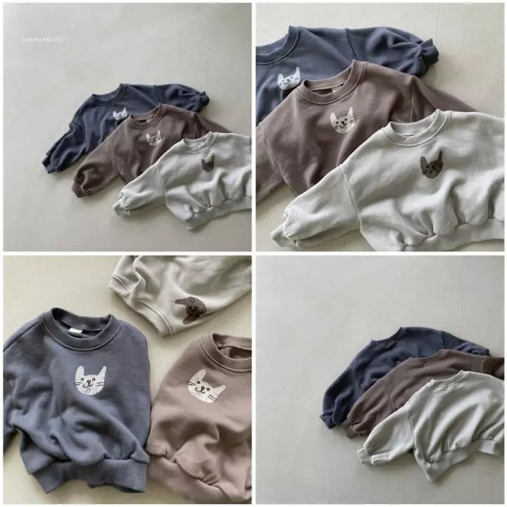 Nunubiel - Korean Children Fashion - #magicofchildhood - Cat Sweatshirt - 2