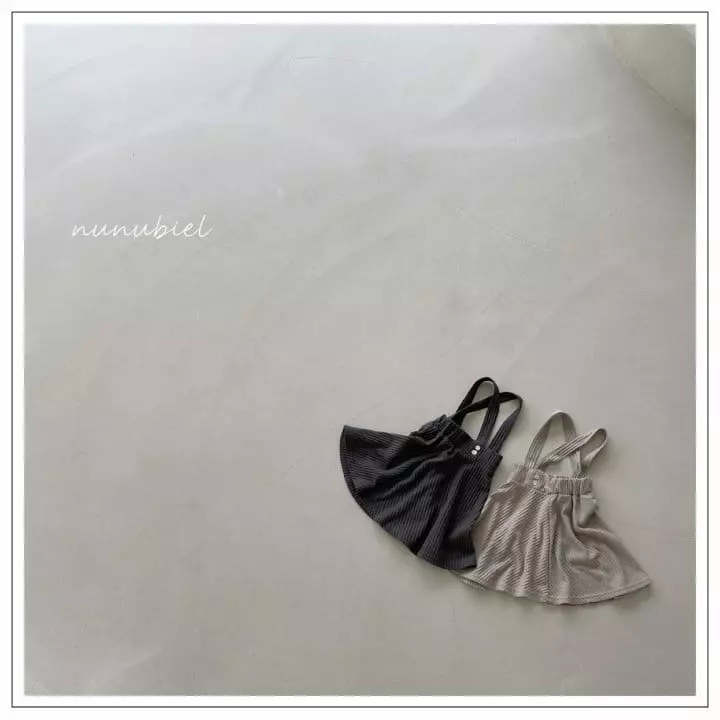 Nunubiel - Korean Children Fashion - #minifashionista - Pleats Dungarees Skirt