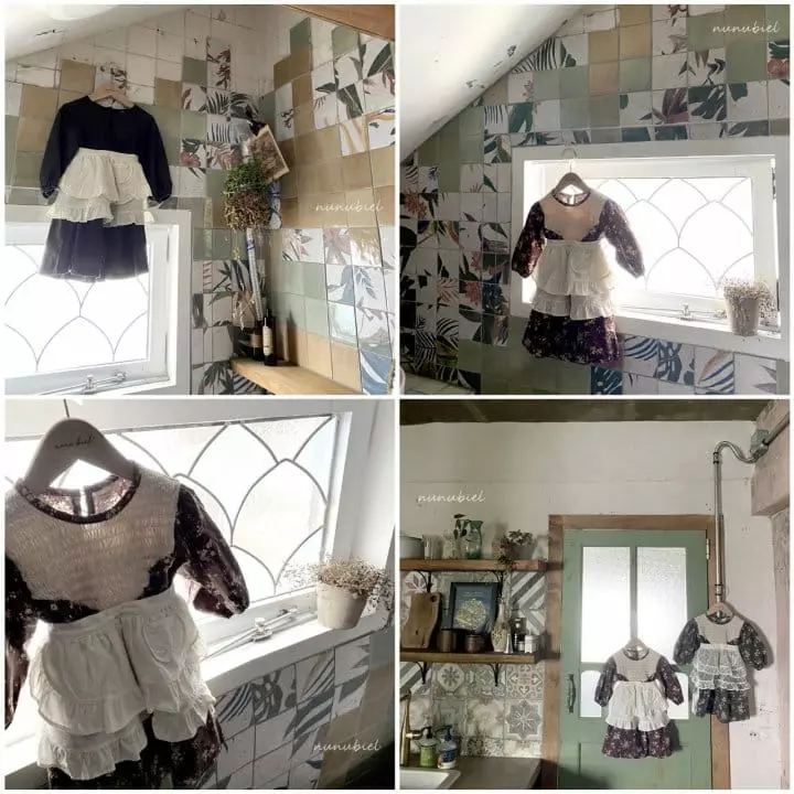 Nunubiel - Korean Children Fashion - #minifashionista - Frill Apron - 6